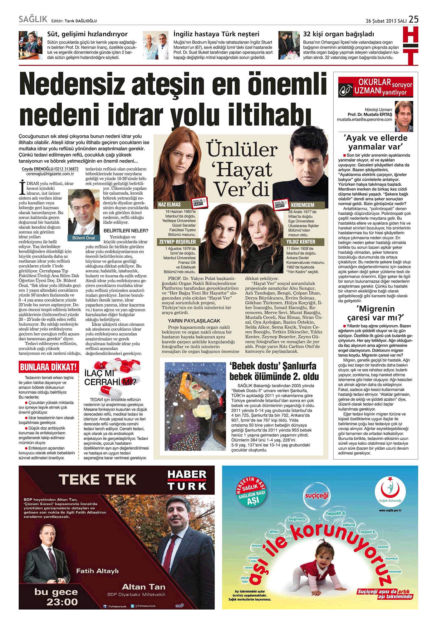 Nedensiz Ateşin En Önemli Nedeni İdrar Yolu İltihabı