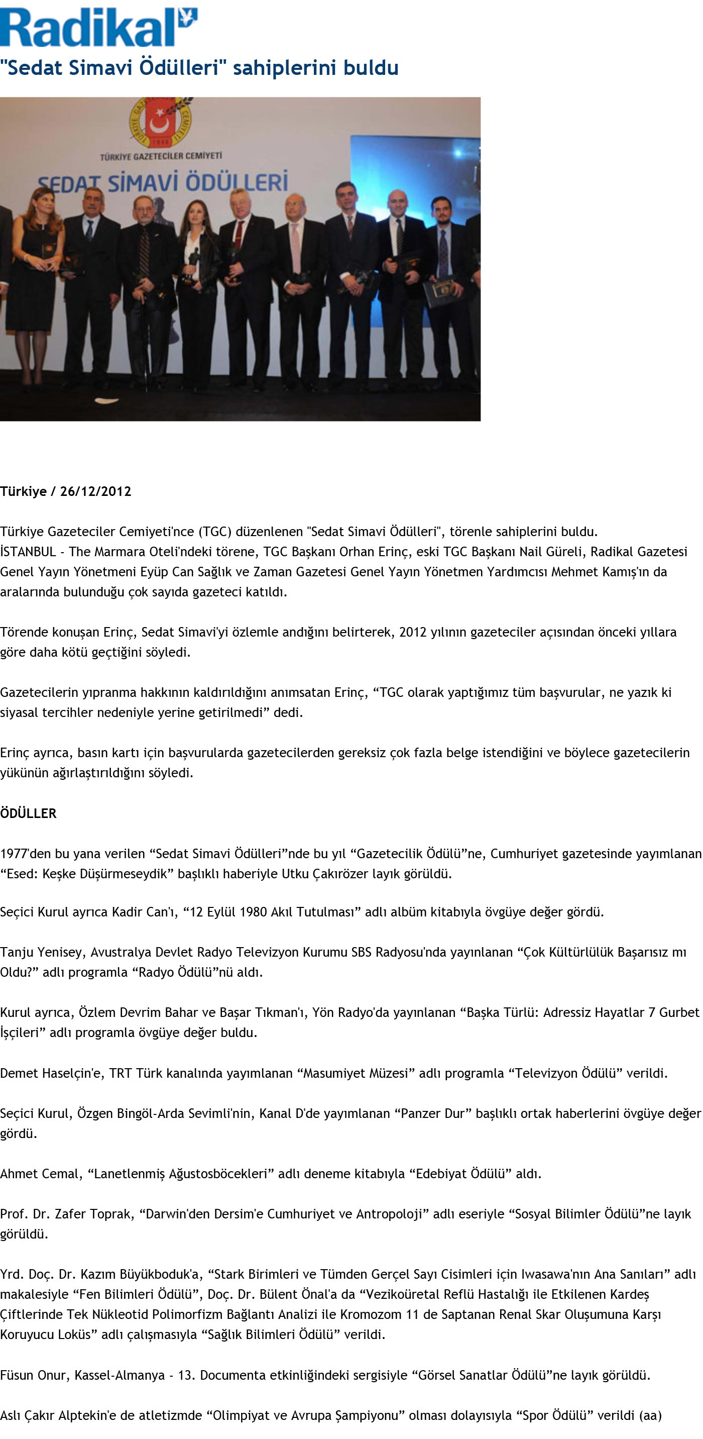 Radikal Gazetesi