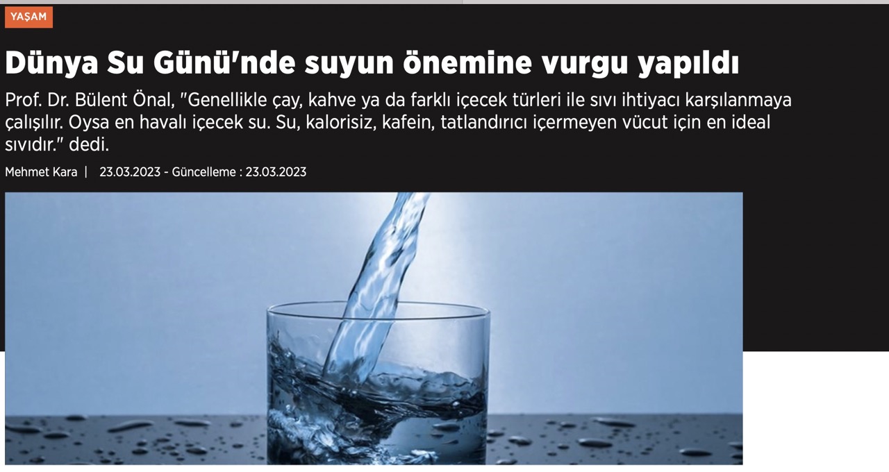 Dünya Su Günü'nde suyun önemine vurgu yapıldı